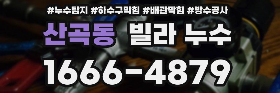 산곡동 빌라 누수