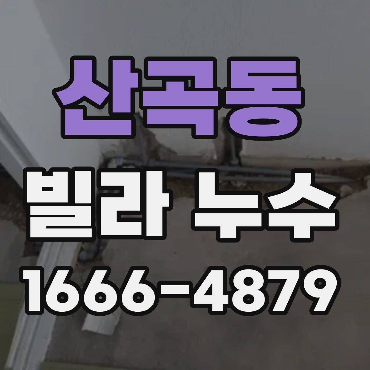 산곡동 빌라 누수