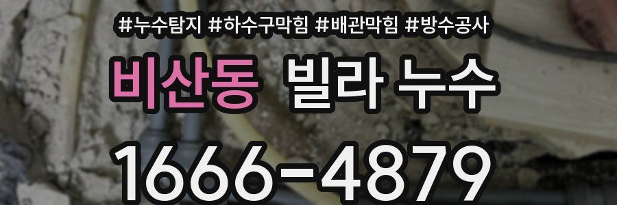 비산동 빌라 누수