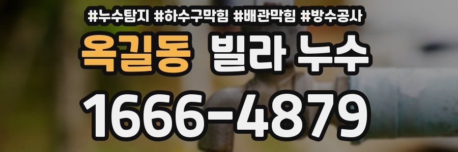 옥길동 빌라 누수