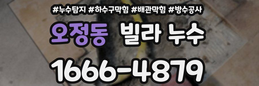 오정동 빌라 누수