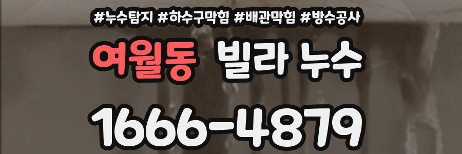 여월동 빌라 누수