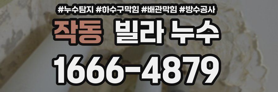 작동 빌라 누수