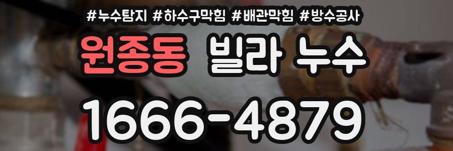 원종동 빌라 누수