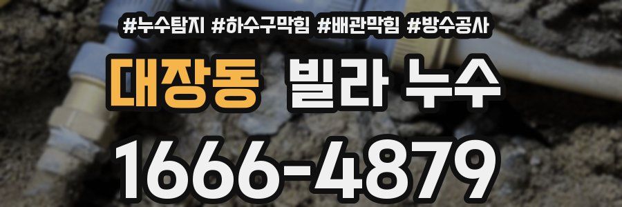 대장동 빌라 누수