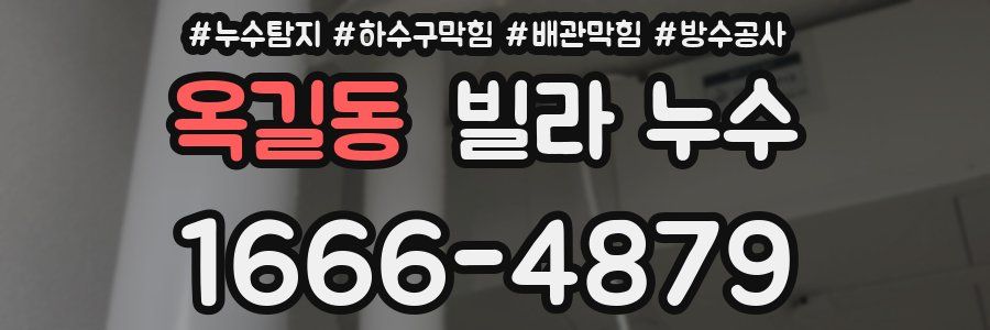 옥길동 빌라 누수