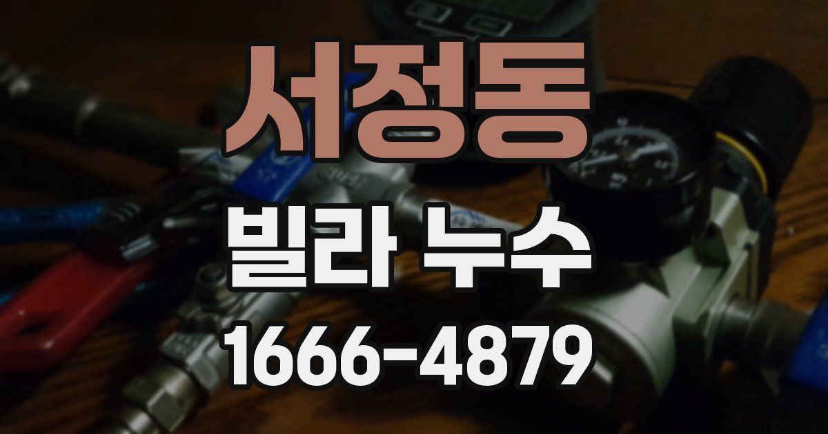 서정동 빌라 누수