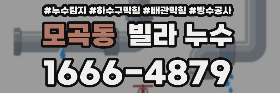 모곡동 빌라 누수