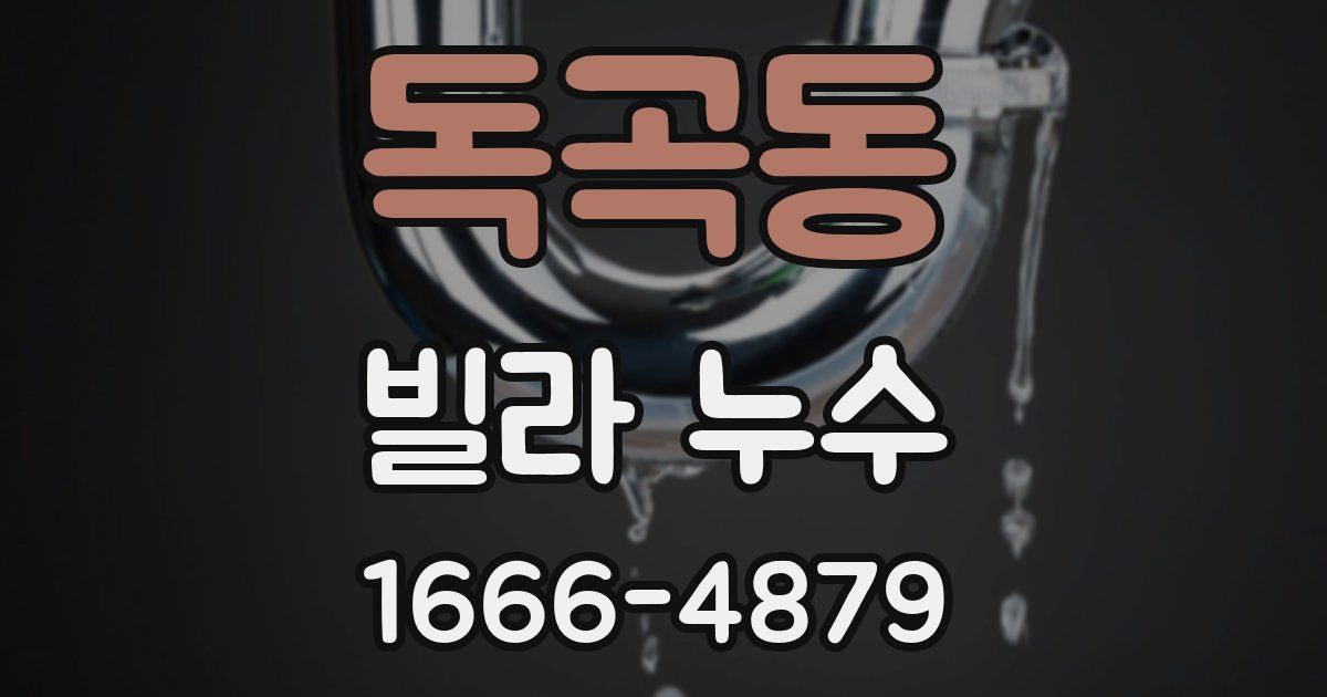 독곡동 빌라 누수