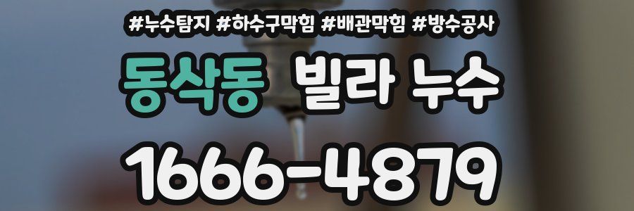 동삭동 빌라 누수