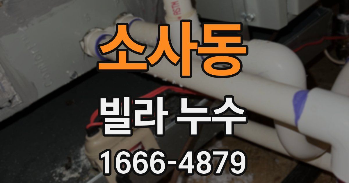 소사동 빌라 누수