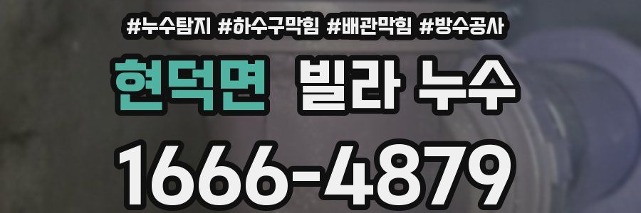 현덕면 빌라 누수