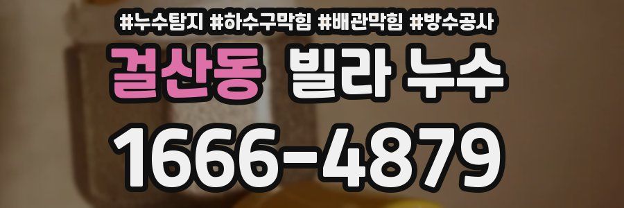 걸산동 빌라 누수