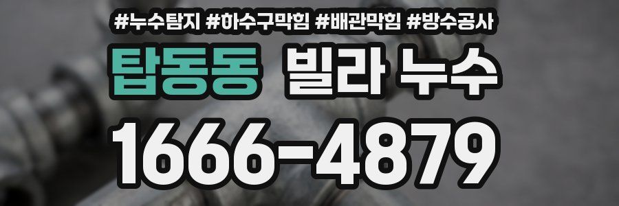 탑동동 빌라 누수