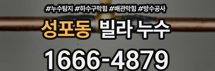 성포동 빌라 누수