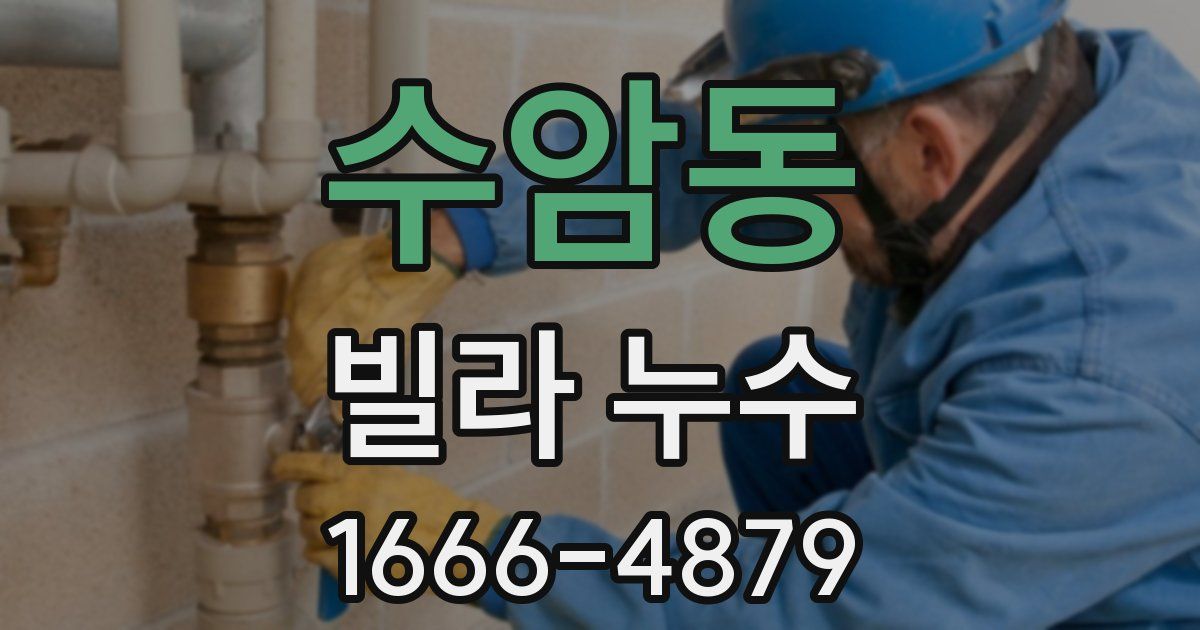 수암동 빌라 누수