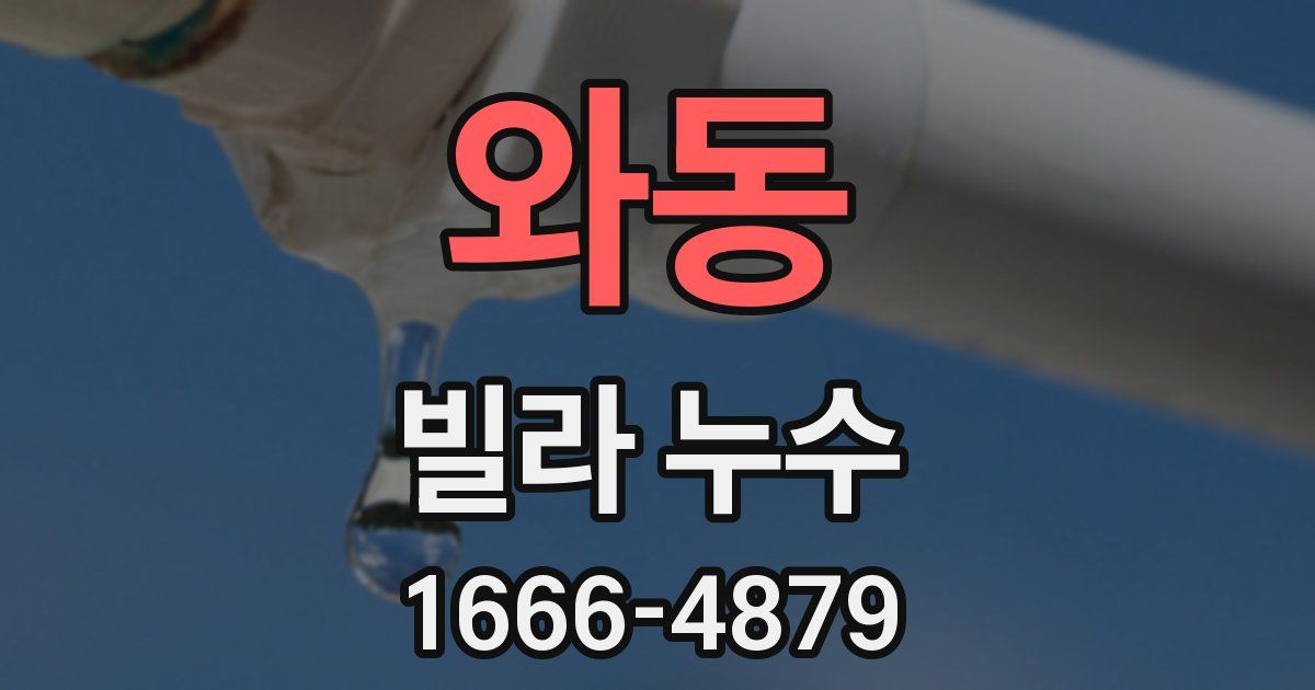 와동 빌라 누수