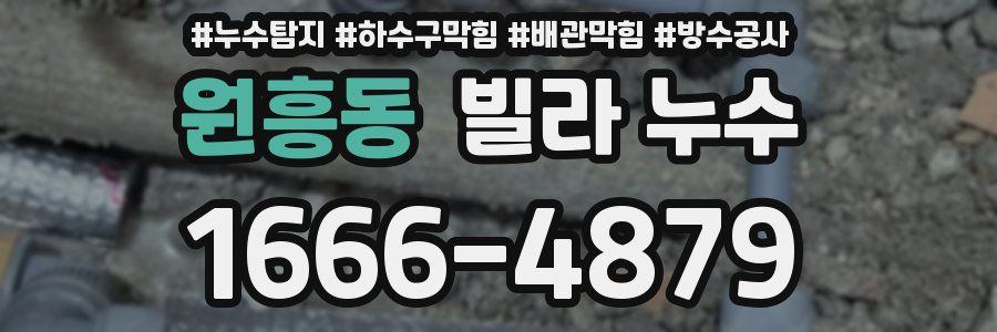원흥동 빌라 누수