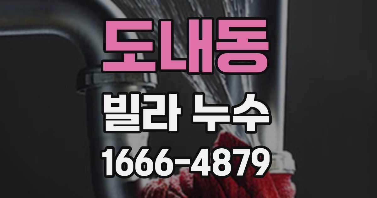 도내동 빌라 누수