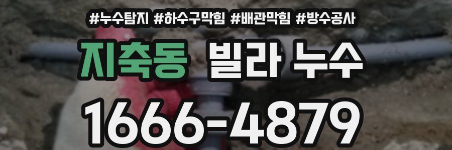지축동 빌라 누수