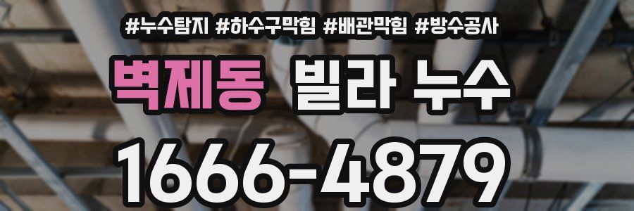 벽제동 빌라 누수
