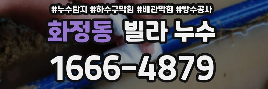 화정동 빌라 누수