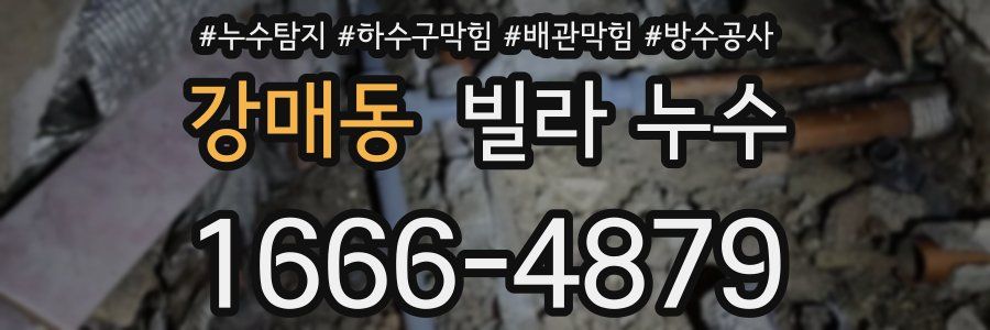 강매동 빌라 누수