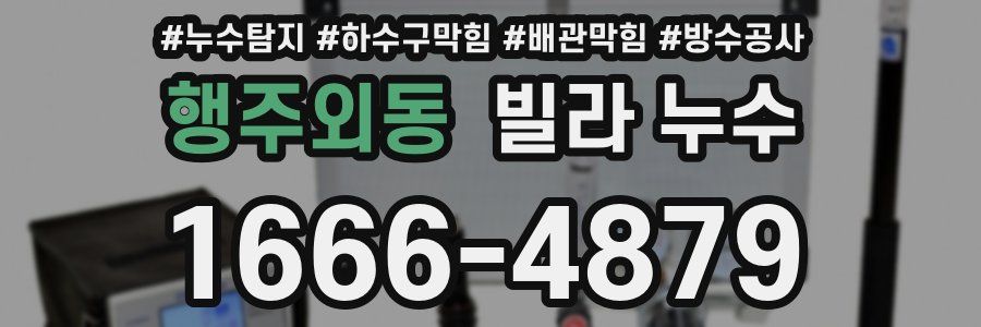 행주외동 빌라 누수