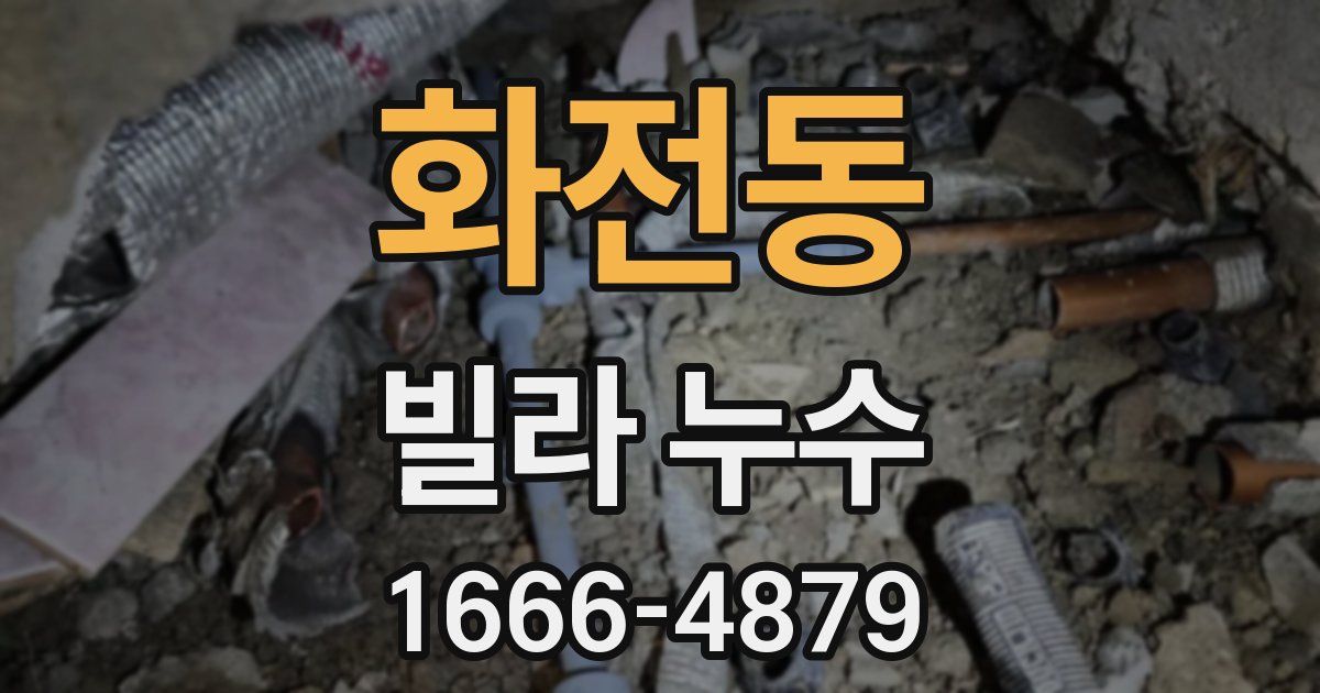 화전동 빌라 누수