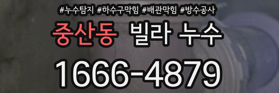 중산동 빌라 누수