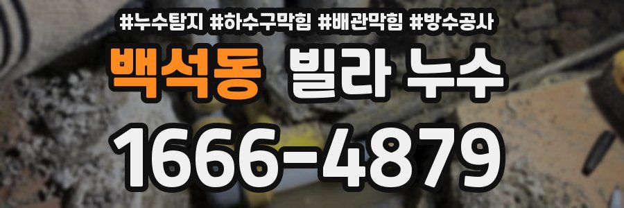백석동 빌라 누수