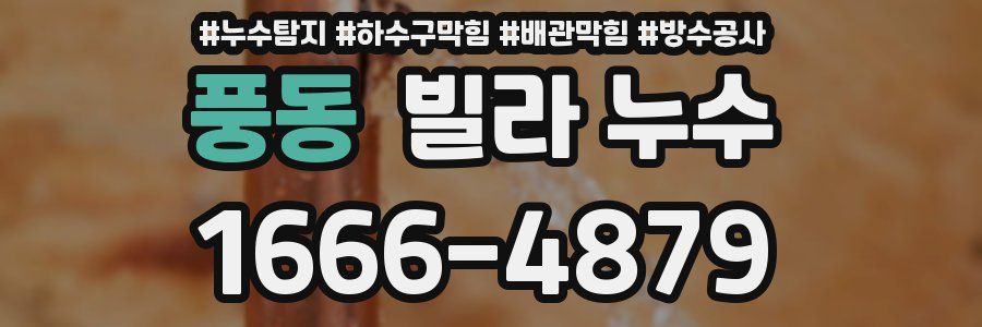 풍동 빌라 누수