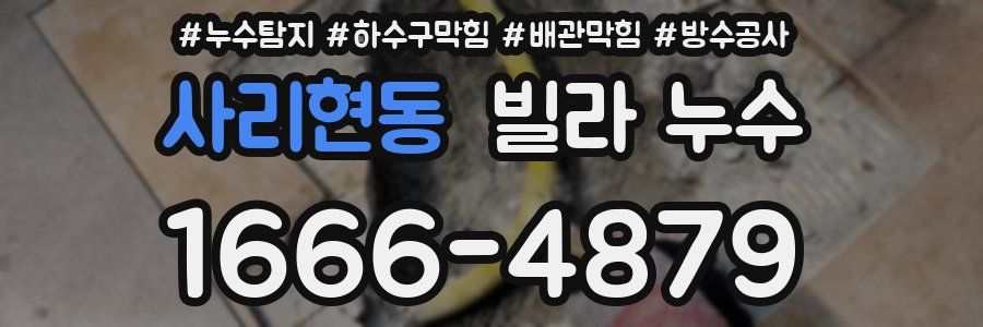 사리현동 빌라 누수