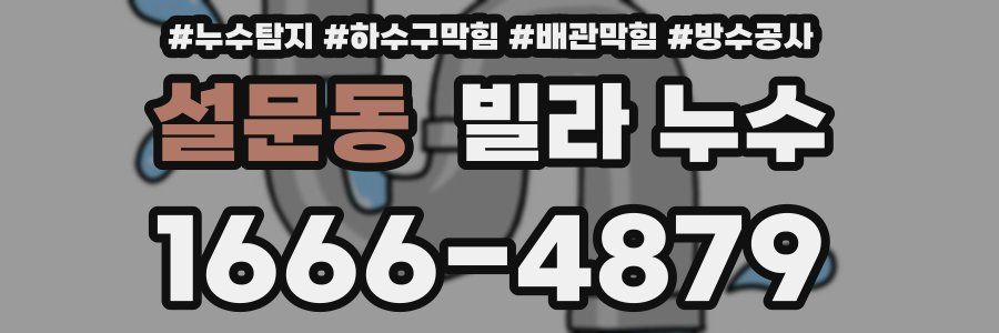 설문동 빌라 누수