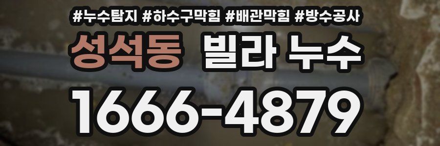 성석동 빌라 누수