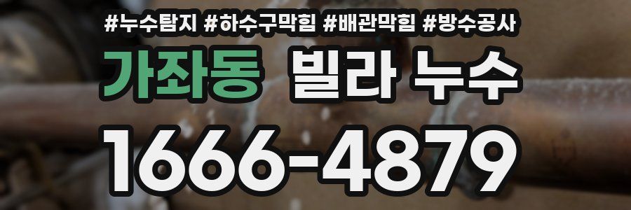 가좌동 빌라 누수