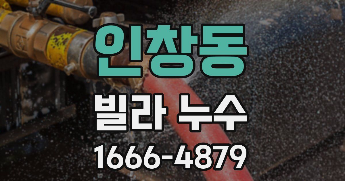 인창동 빌라 누수