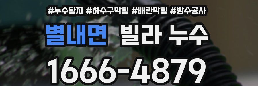 별내면 빌라 누수
