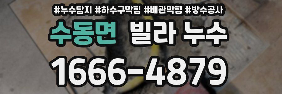 수동면 빌라 누수