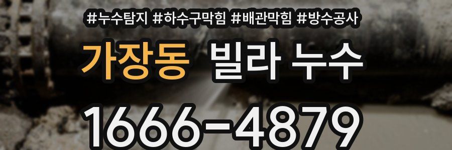 가장동 빌라 누수