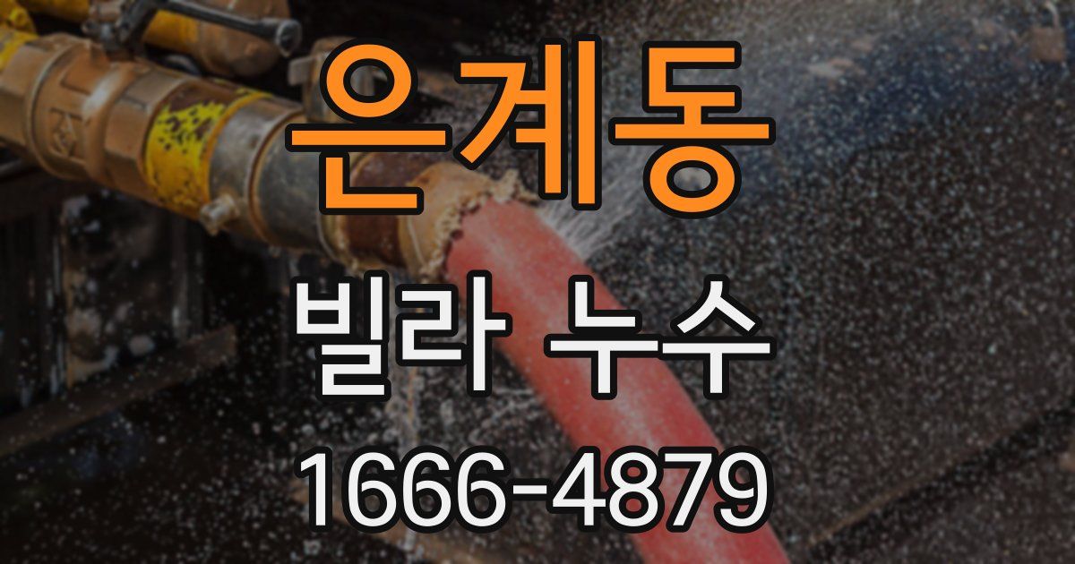 은계동 빌라 누수