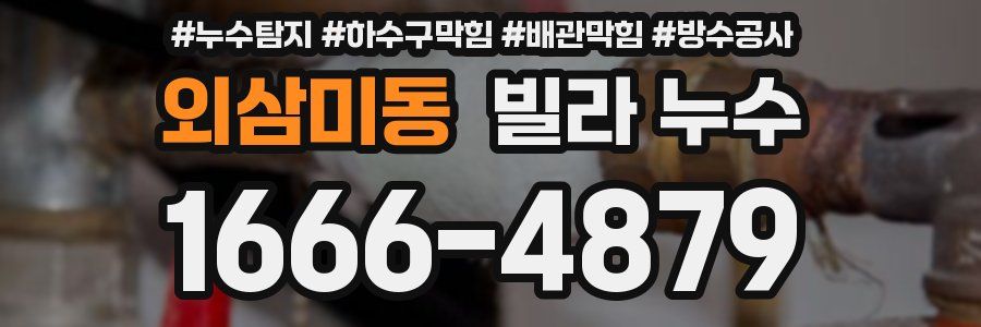 외삼미동 빌라 누수