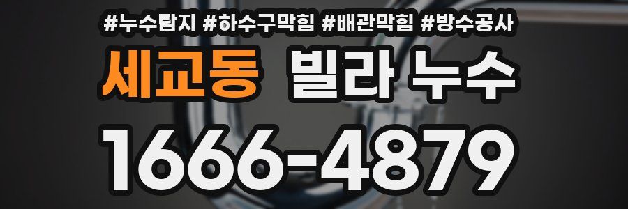세교동 빌라 누수