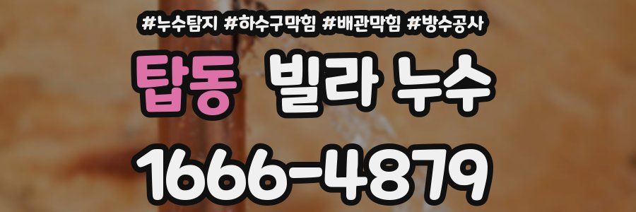 탑동 빌라 누수