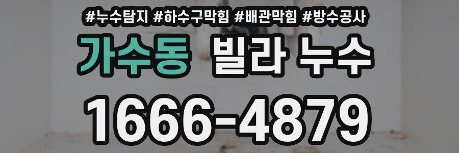 가수동 빌라 누수