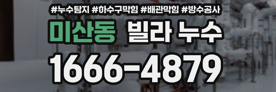 미산동 빌라 누수