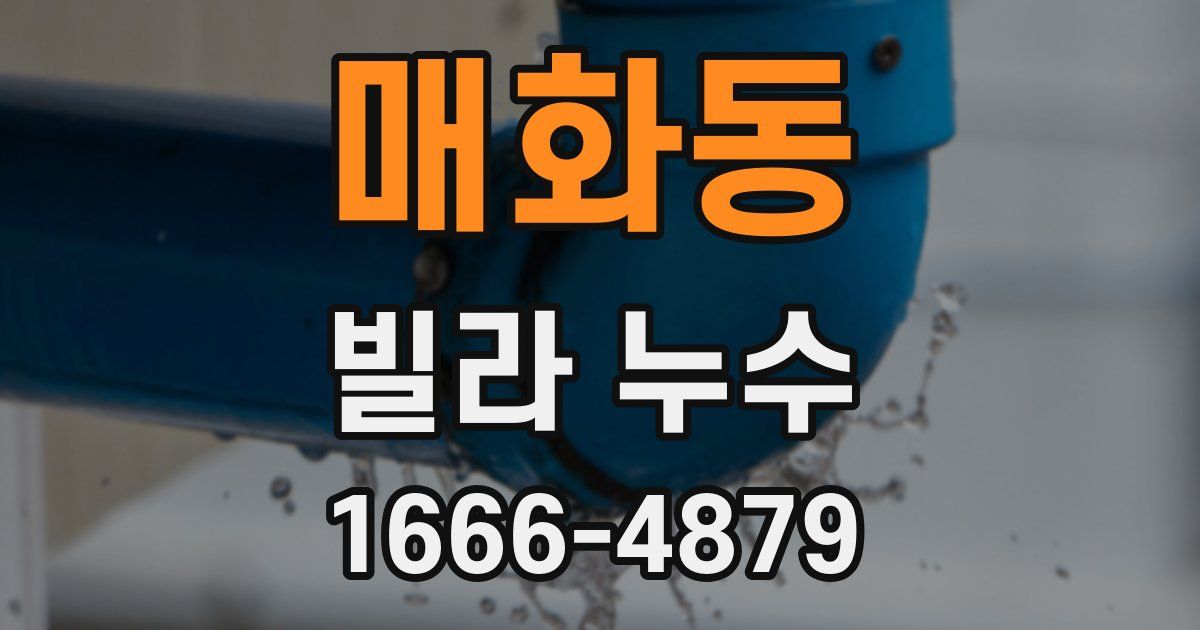 매화동 빌라 누수