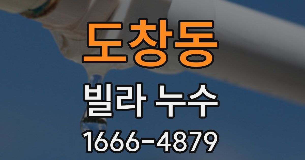 도창동 빌라 누수
