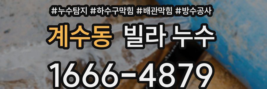 계수동 빌라 누수