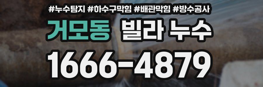 거모동 빌라 누수